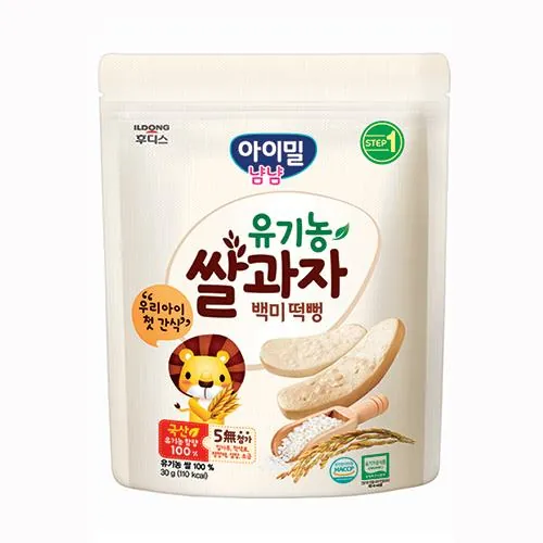 유기농쌀과자 백미떡뻥(30g) 제품 사진