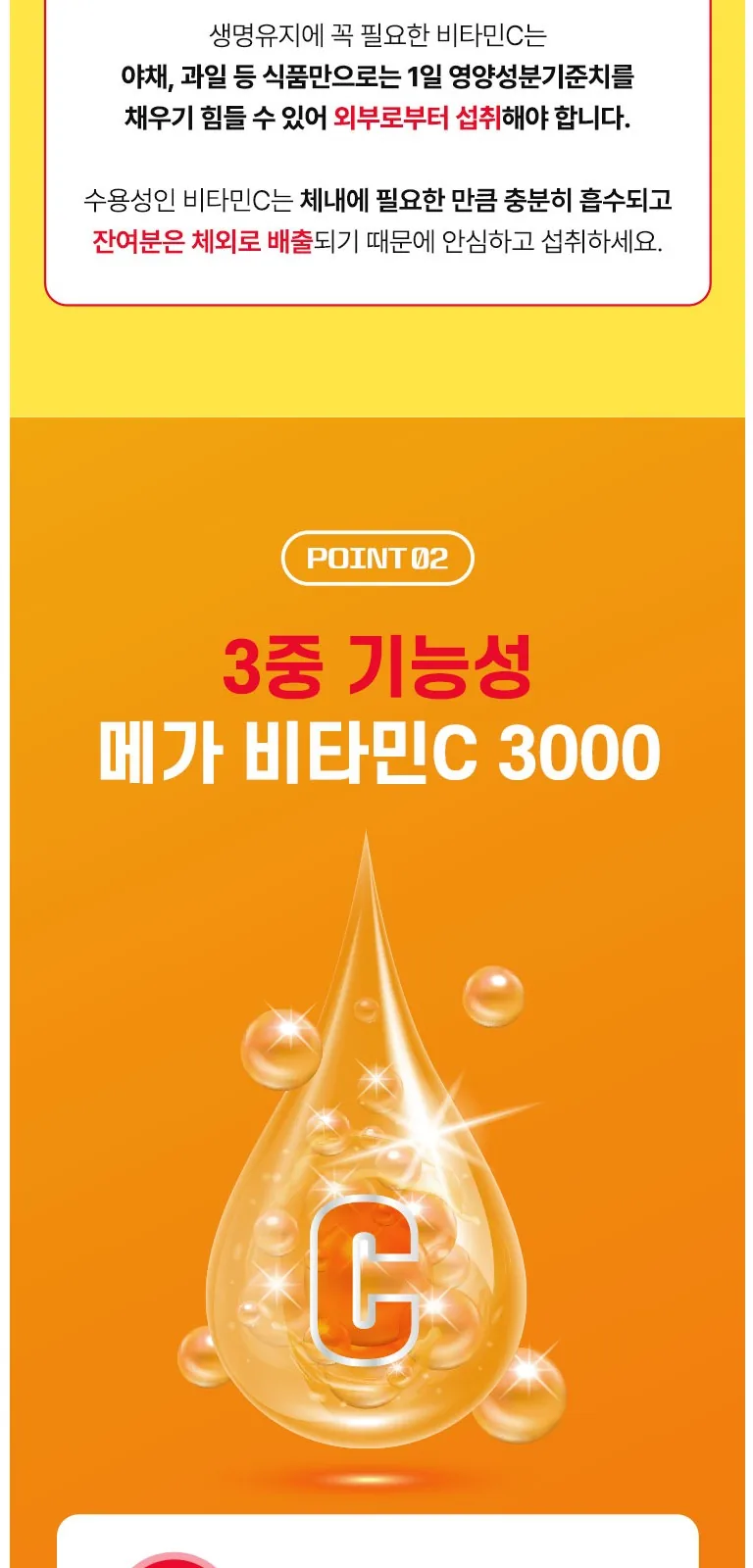 일동생활건강 메가 비타민C 3000 상세 설명