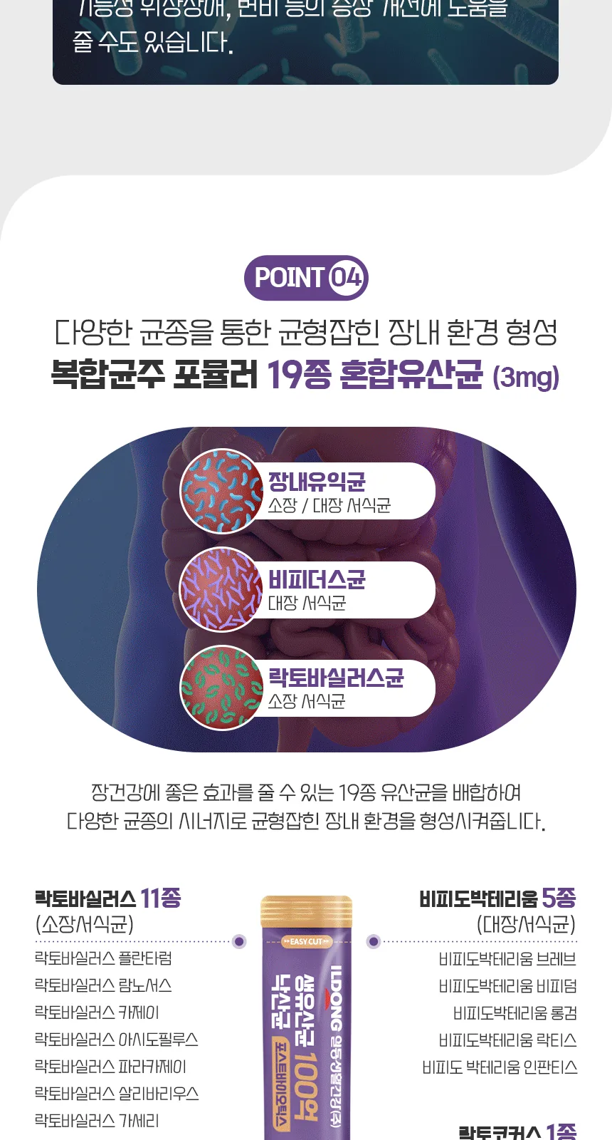 일동생활건강 생유산균 100억 낙산균 포스트바이오틱스 상세 설명
