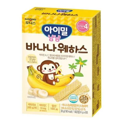 일동후디스 바나나웨하스 제품 사진