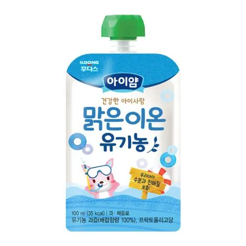 일동후디스 아이얌 맑은이온 유기농 주스 (無향료 제품 사진