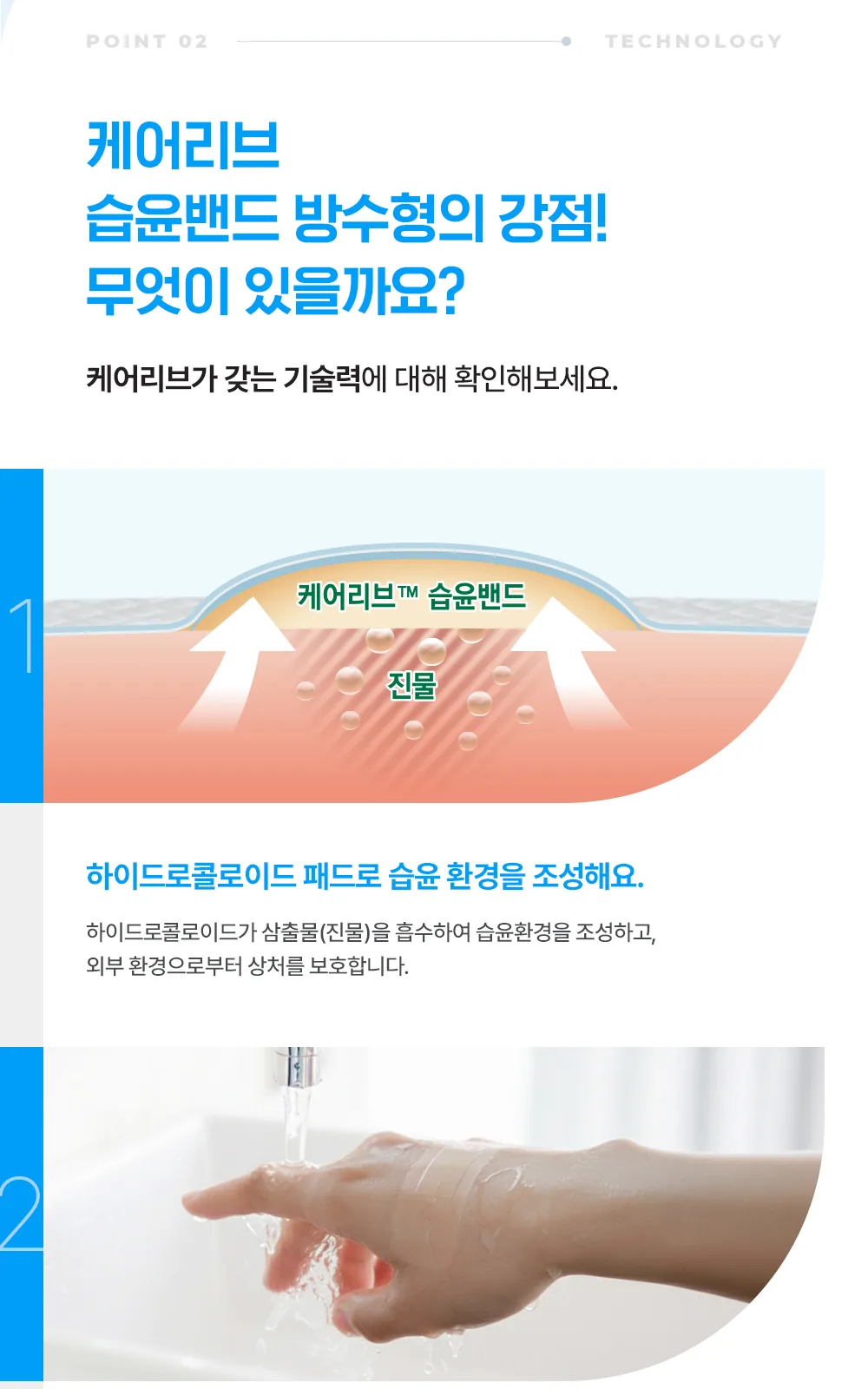 케어리브습윤밴드방수형 CNB 발뒷꿈치8매 상세 설명