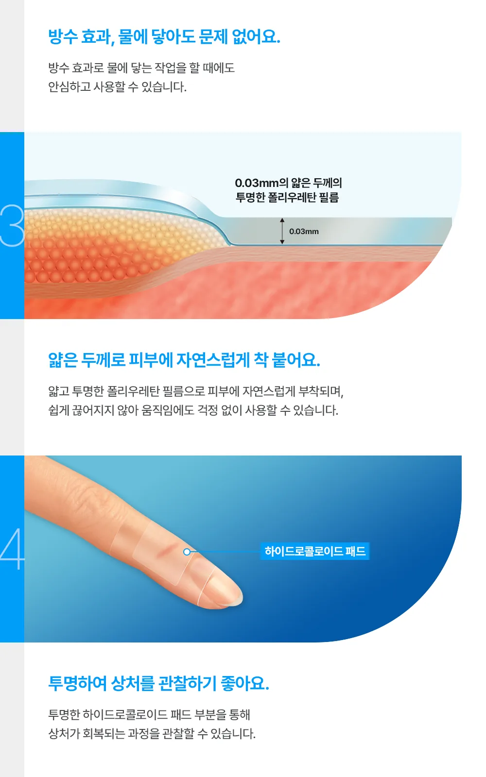 케어리브습윤밴드방수형 CNB 발뒷꿈치8매 상세 설명