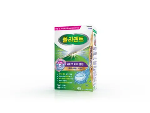 헤일리온_폴리덴트 나이트파워클린세정제 (F) 제품 사진